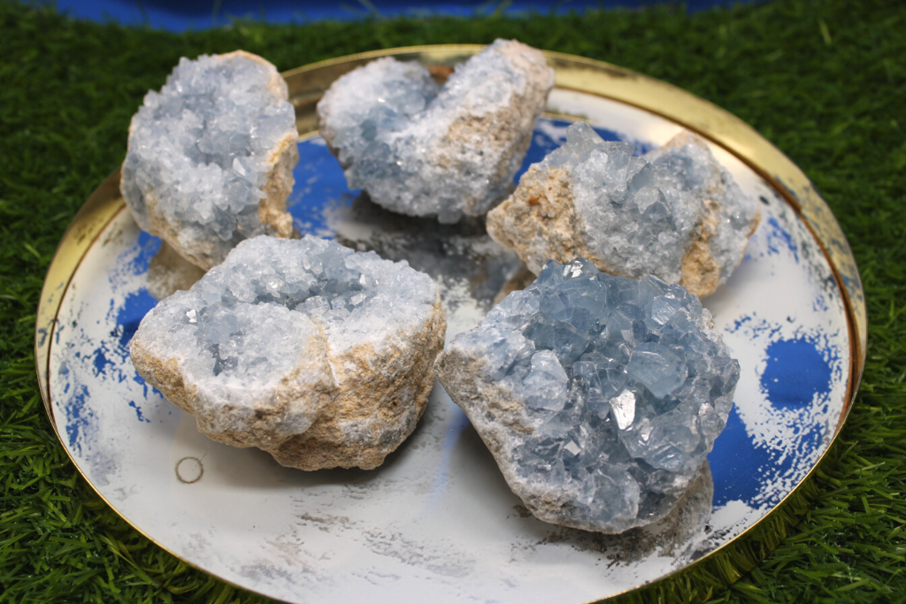 Druzy Celestite Specimens