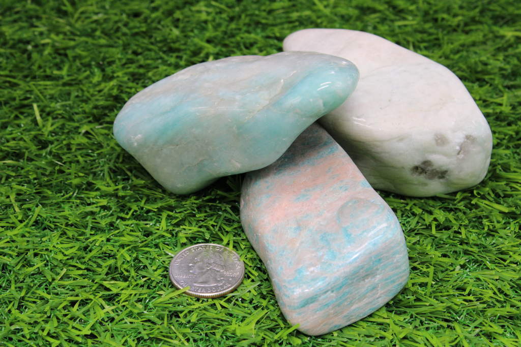 Jumbo Amazonite Tumbled Stones