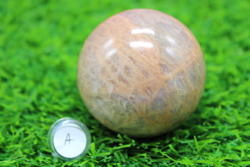 Peach Moonstone Spheres