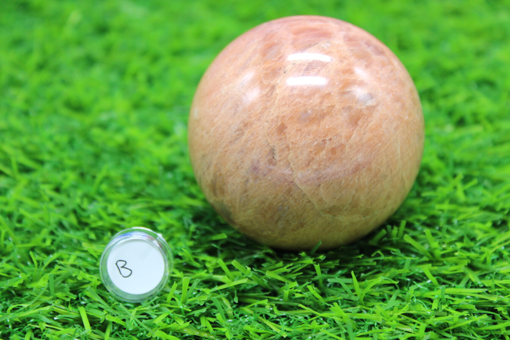 Peach Moonstone Spheres