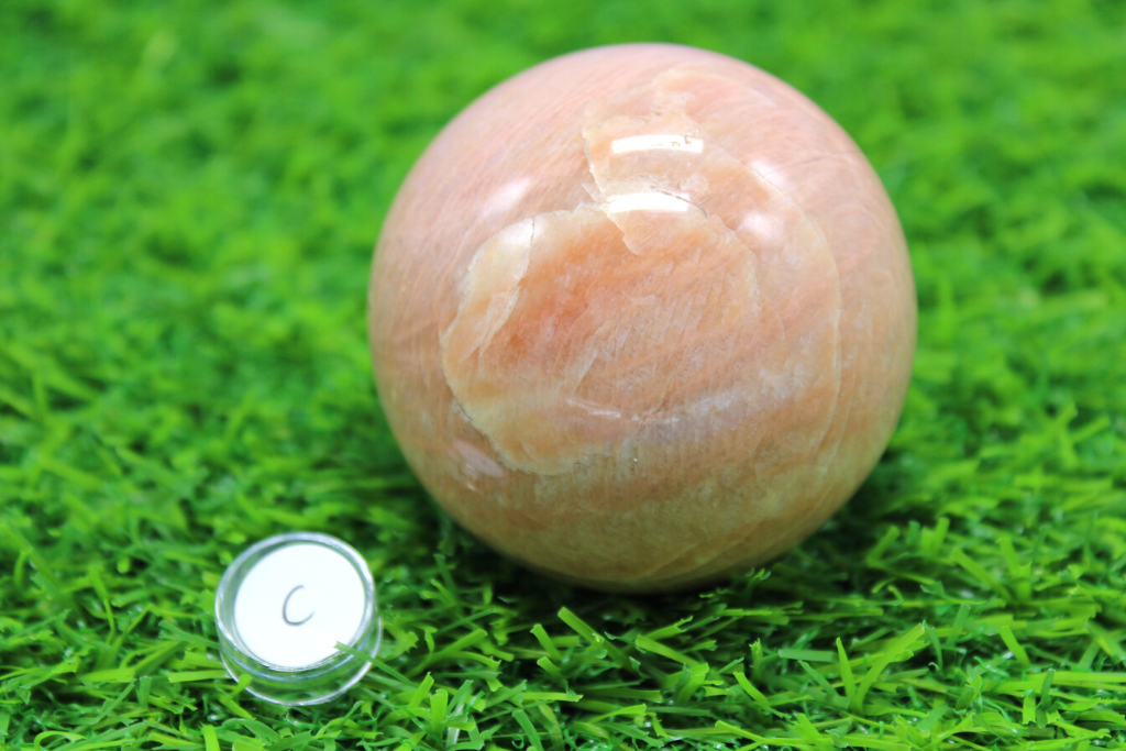 Peach Moonstone Spheres