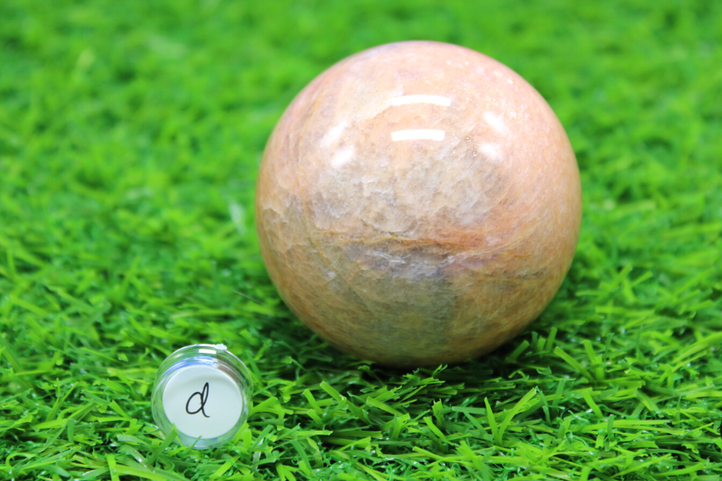 Peach Moonstone Spheres