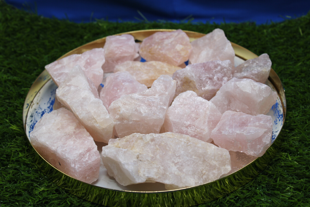 Raw Rose Quartz Chunks