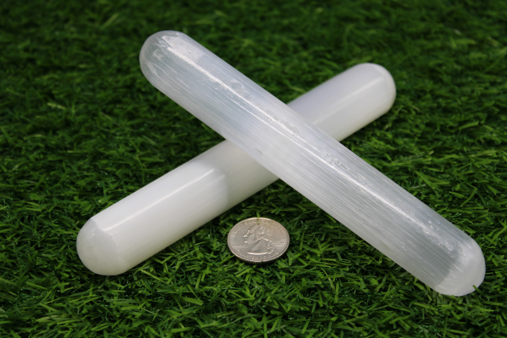 6" Rounded Selenite Wands