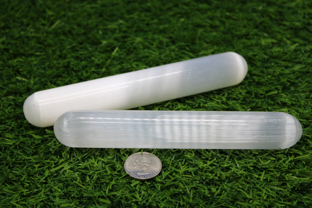 6" Rounded Selenite Wands